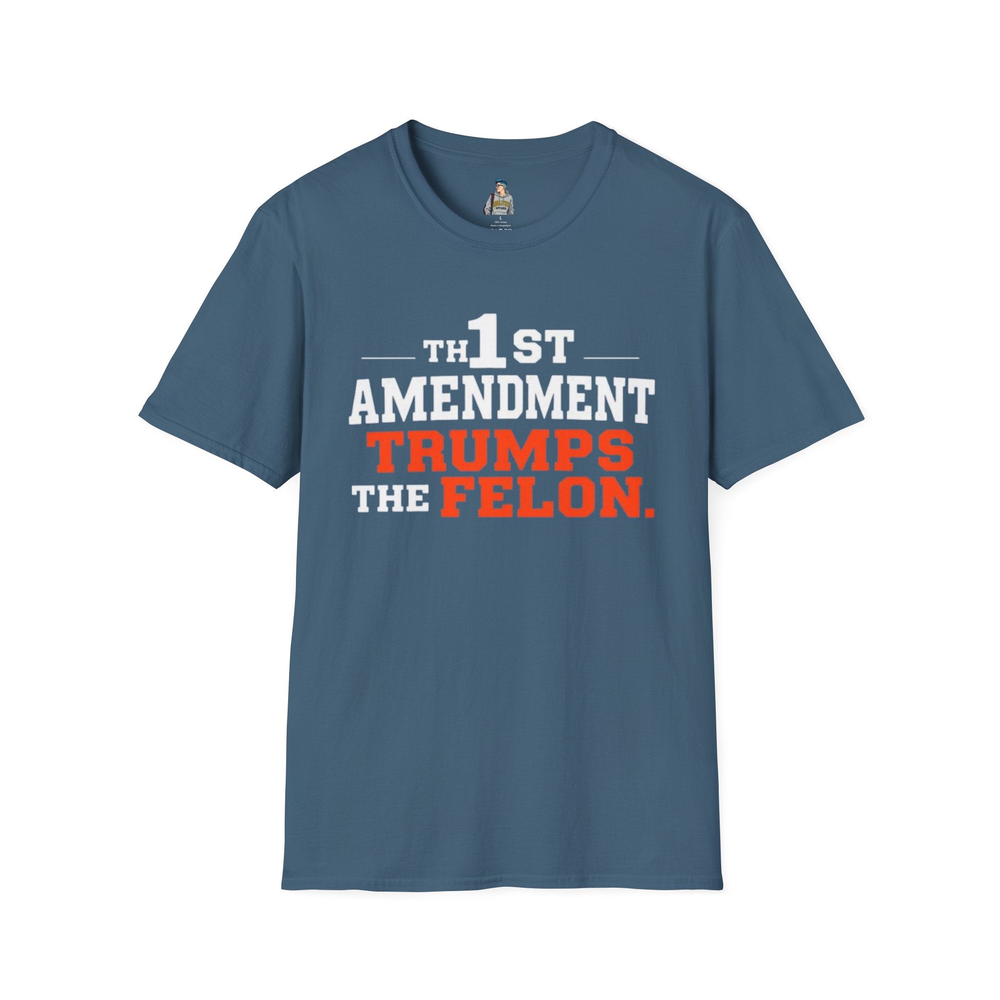 Political T-Shirt - 1st Amendment Trumps the Felon - EqualiTees.Me