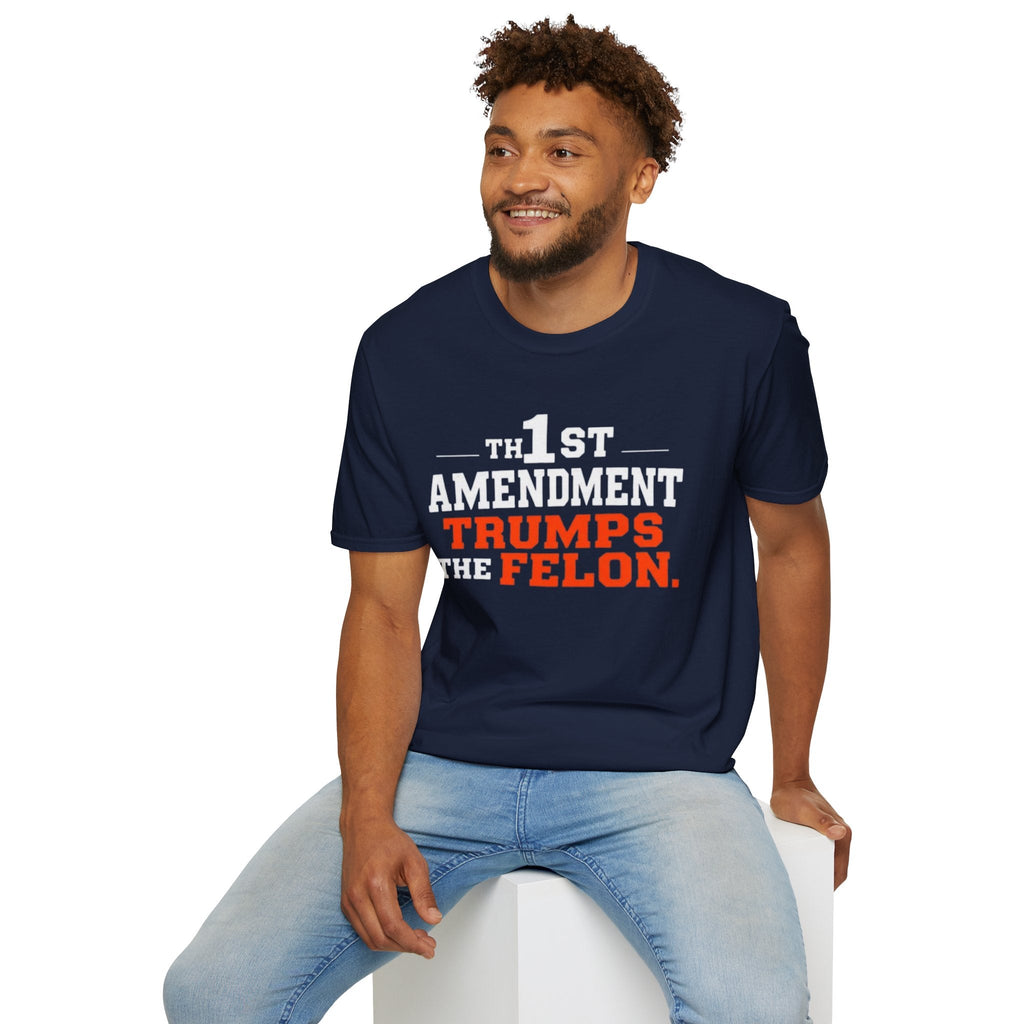 Political T-Shirt - 1st Amendment Trumps the Felon - EqualiTees.Me