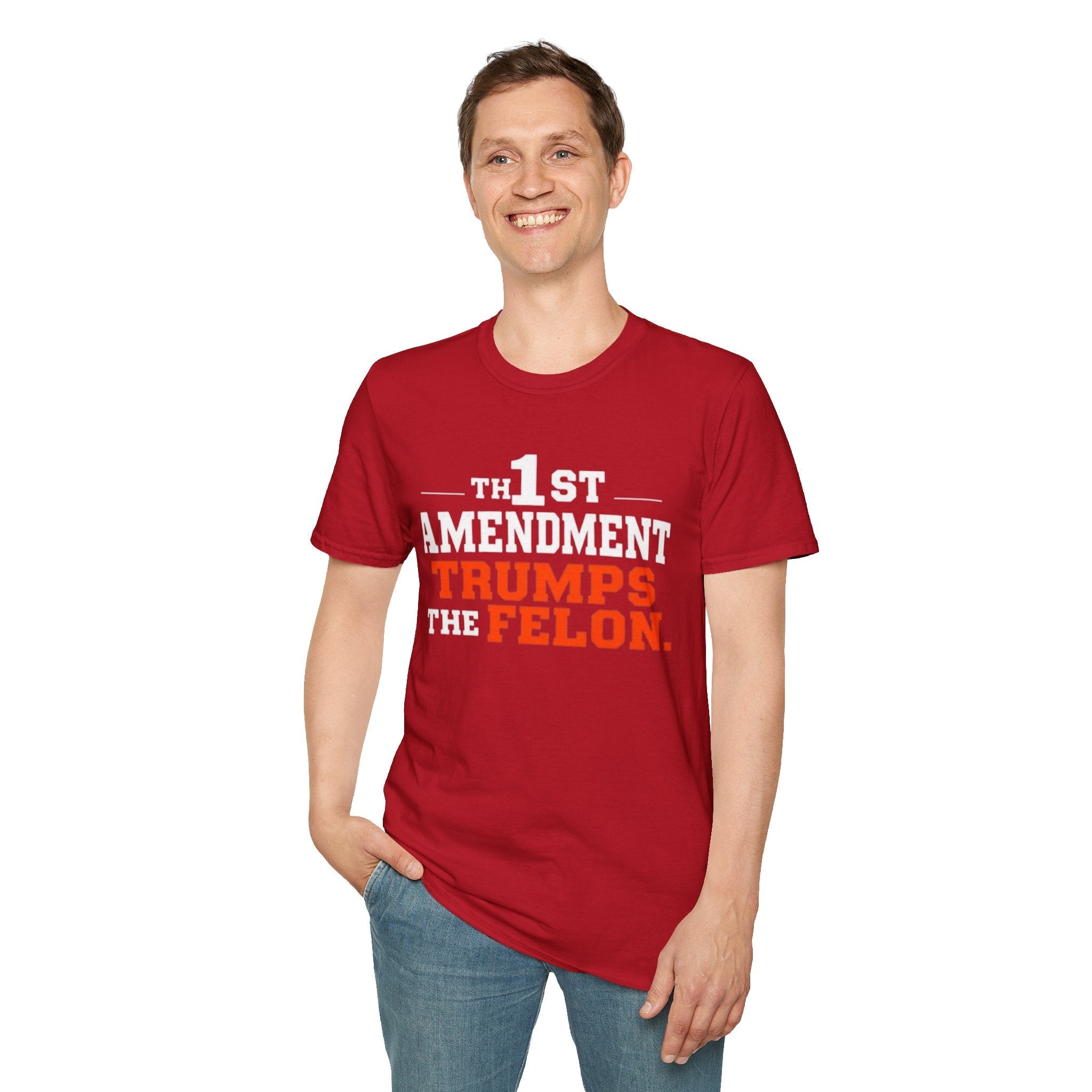 Political T-Shirt - 1st Amendment Trumps the Felon - EqualiTees.Me