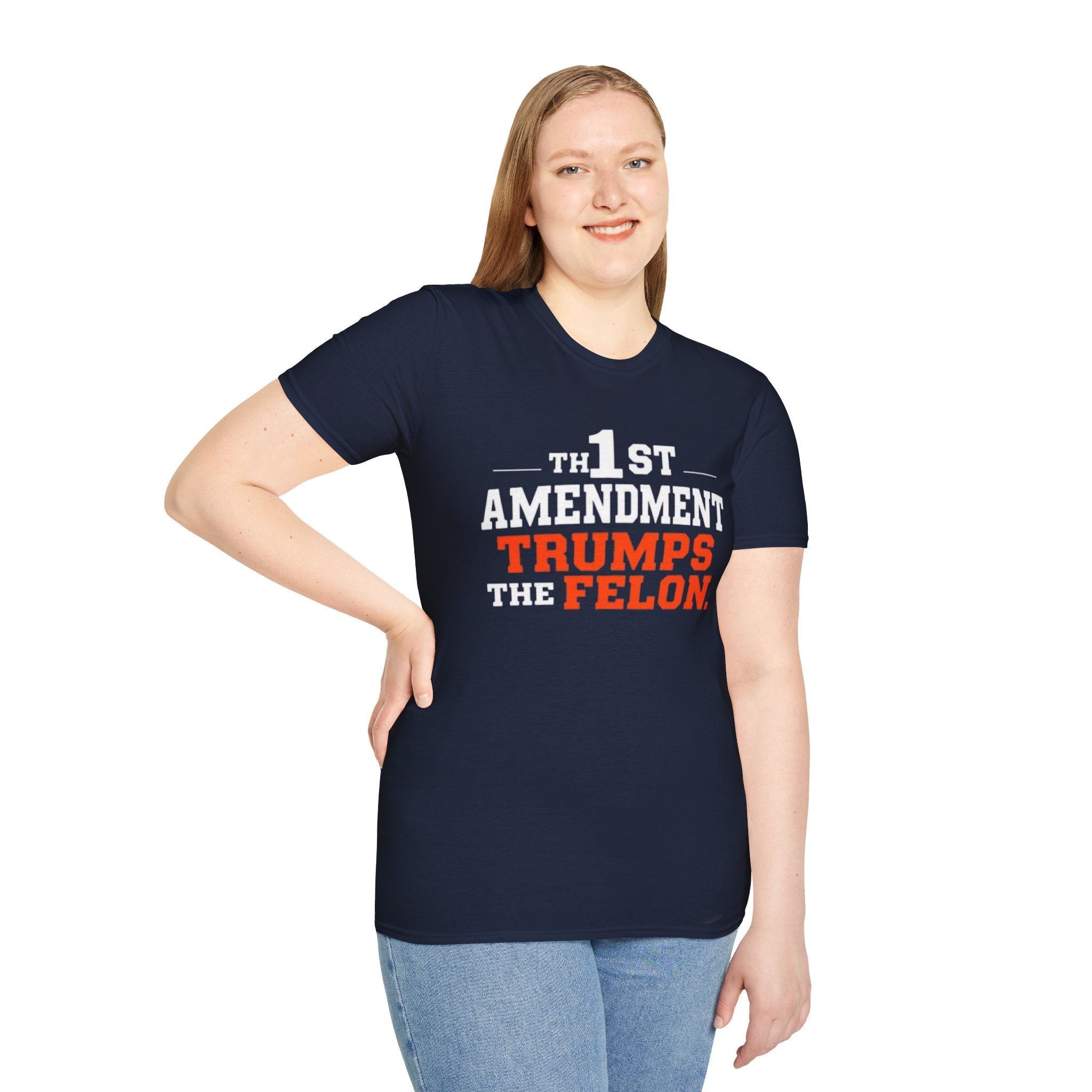 Political T-Shirt - 1st Amendment Trumps the Felon - EqualiTees.Me