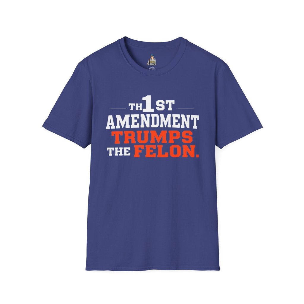 Political T-Shirt - 1st Amendment Trumps the Felon - EqualiTees.Me