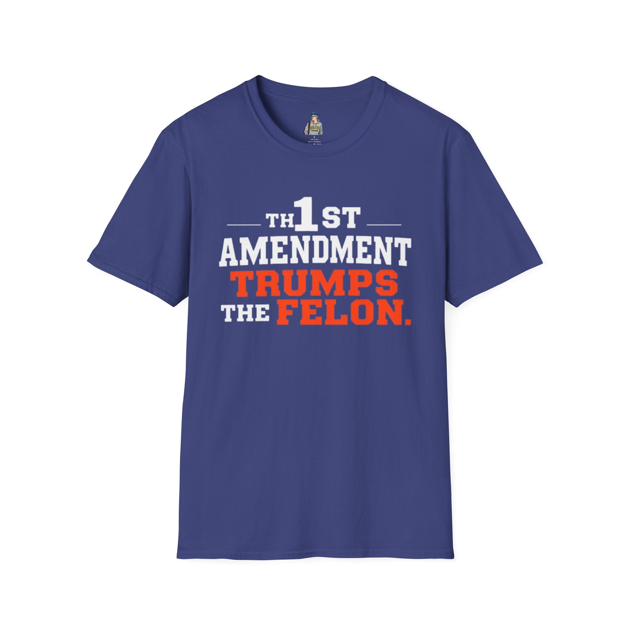 Political T-Shirt - 1st Amendment Trumps the Felon - EqualiTees.Me