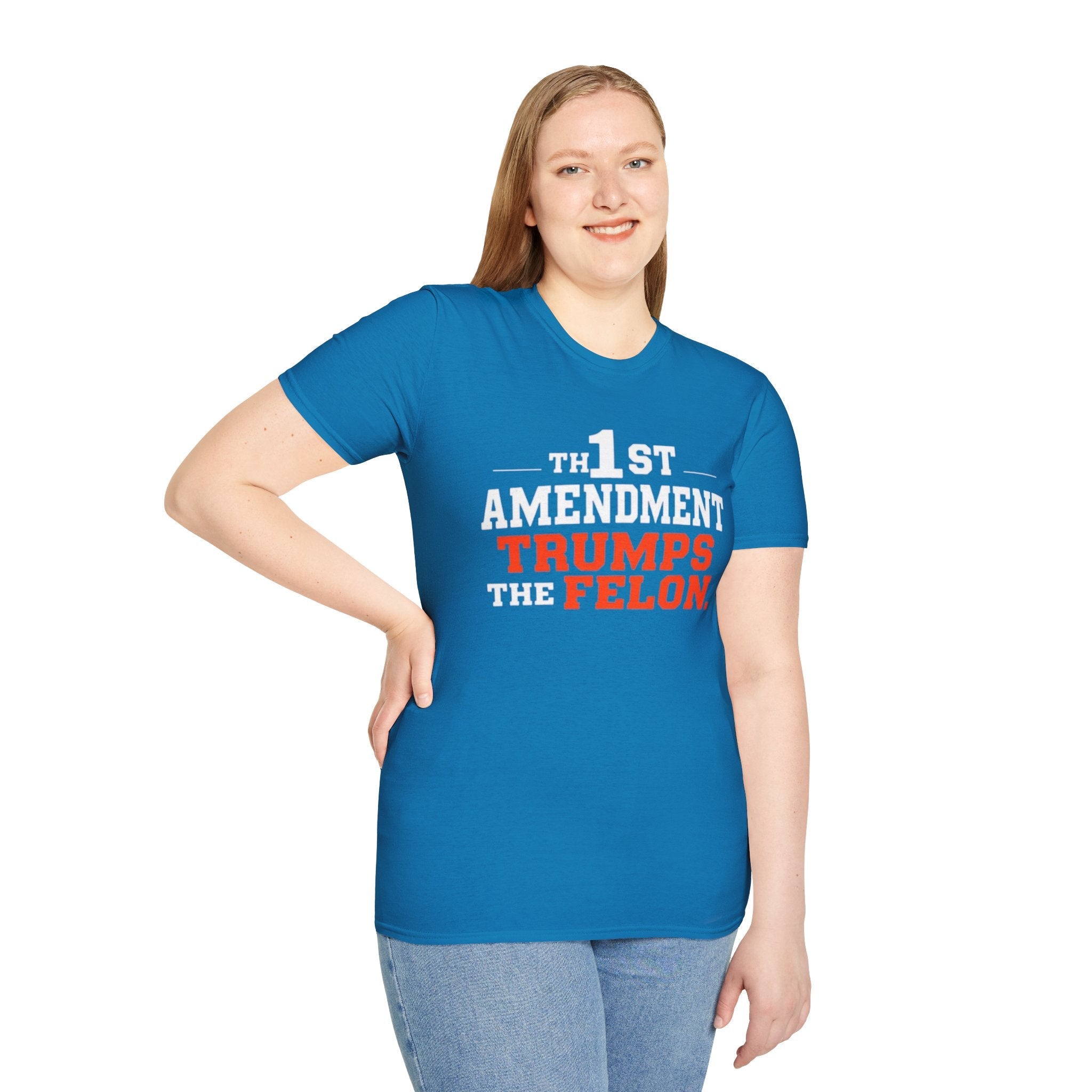 Political T-Shirt - 1st Amendment Trumps the Felon - EqualiTees.Me