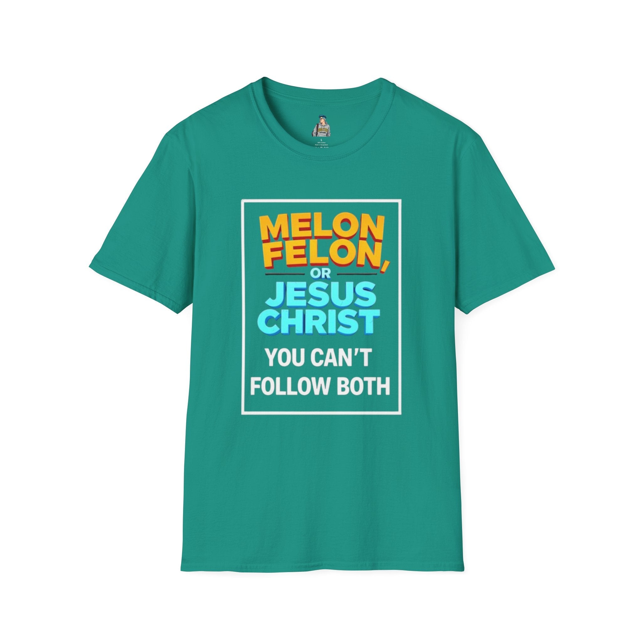 Political Unisex T-Shirt - Melon Felon or Jesus Christ? You Can't Follow Both - EqualiTees.Me