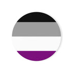Pride Cork Back Coaster - Asexual Flag Design | Perfect for Home Decor & Gifts - EqualiTees.Me