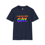 Pride T-Shirt, Homophobia Is Gay Unisex Softstyle Shirt - EqualiTees.Me