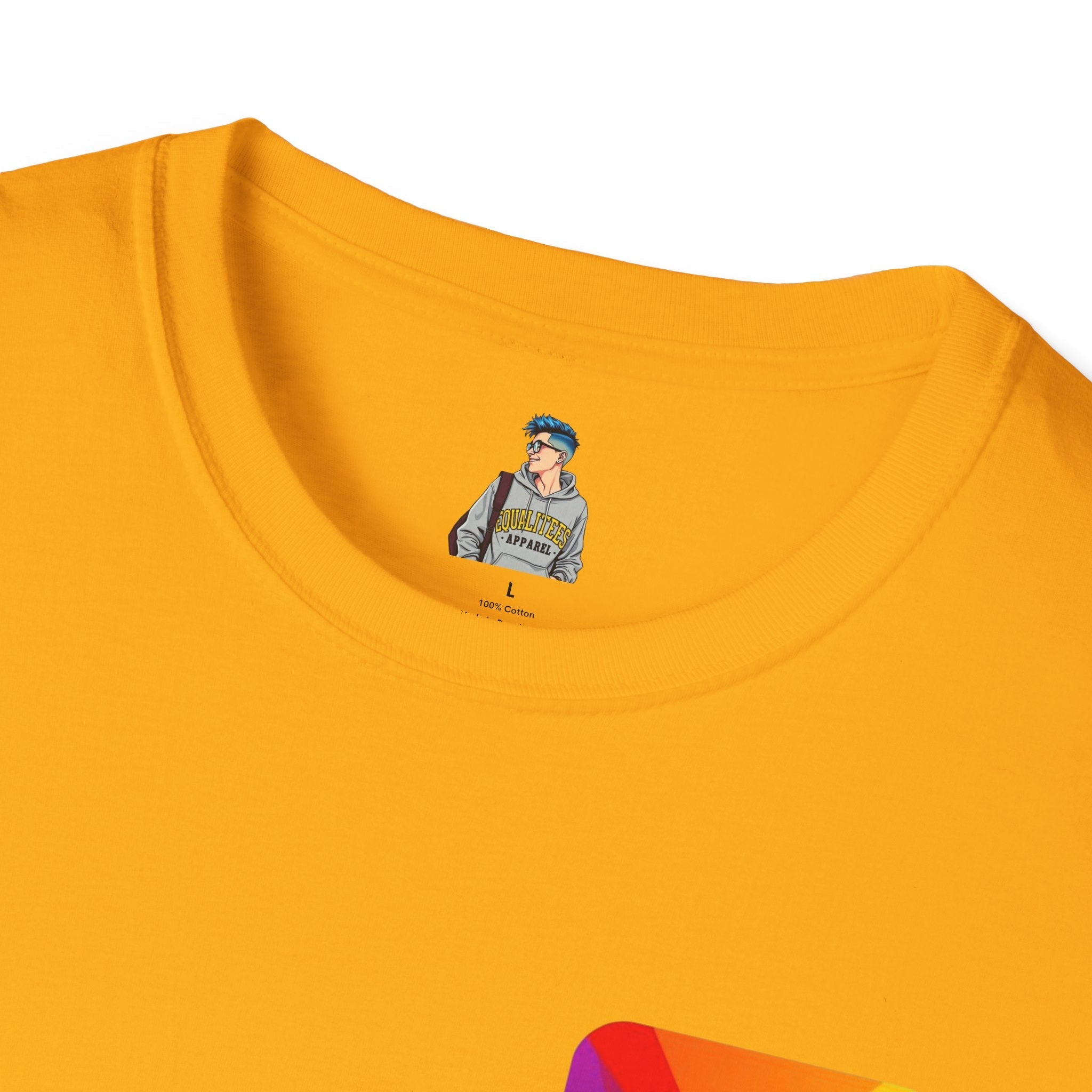 Pride - Theme Unisex Softstyle T-Shirt - "True freedom is Equality for ALL" - EqualiTees.Me