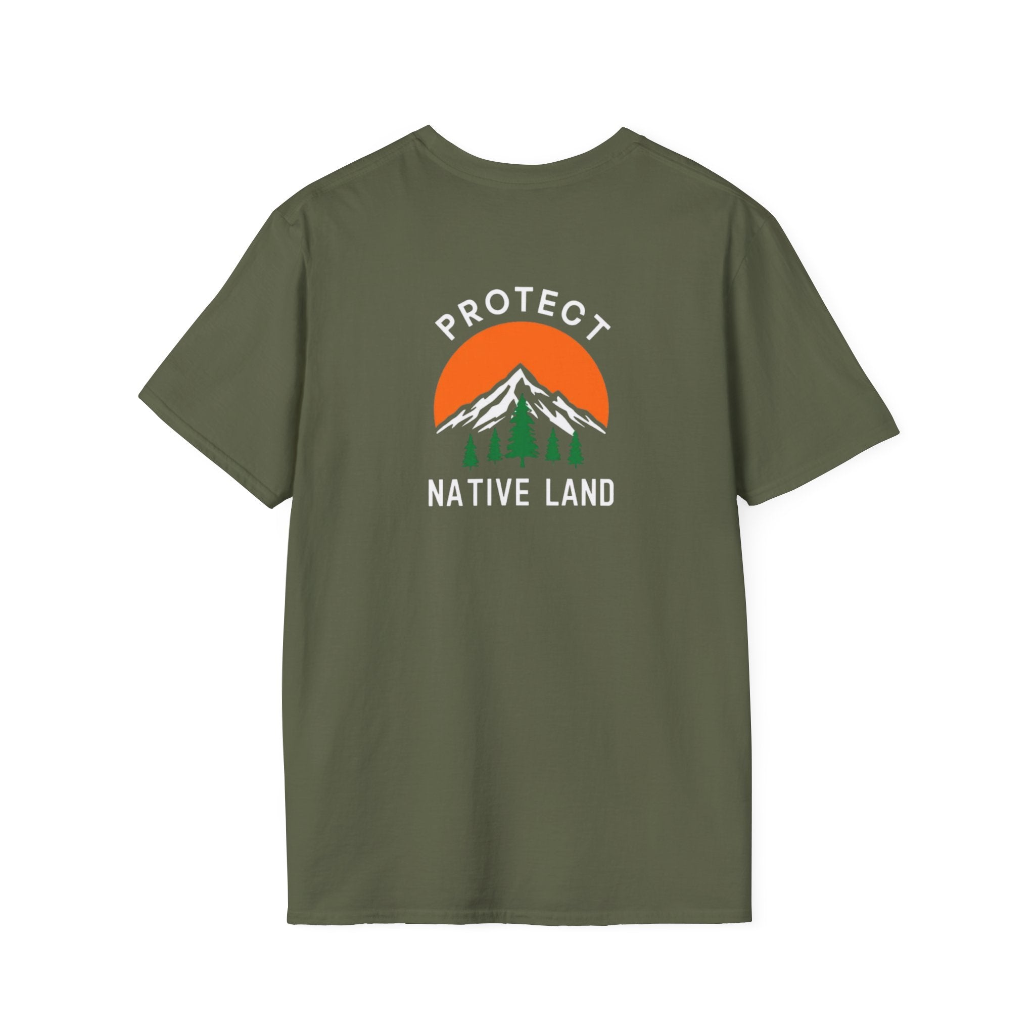 Protect Native Land Softstyle Unisex T-shirt - EqualiTees.Me