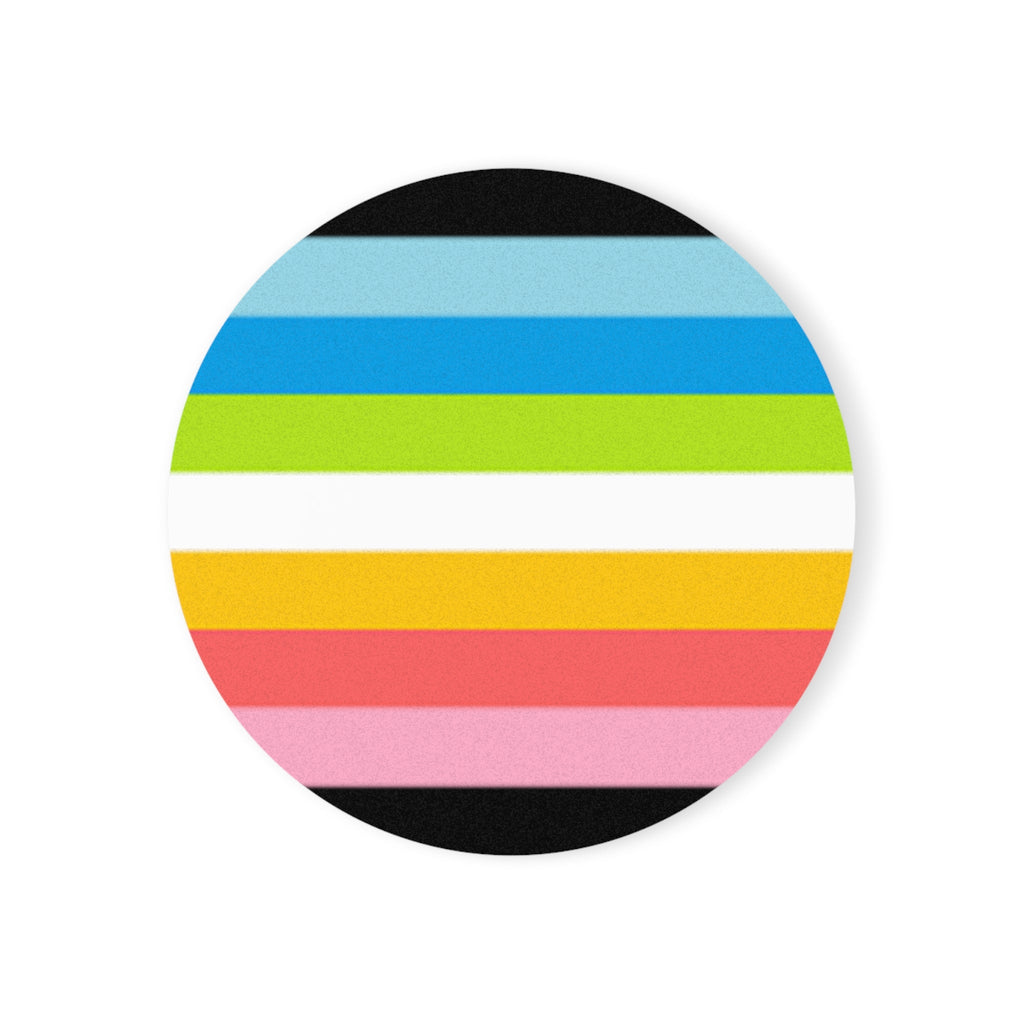 Queer Pride Cork Back Coaster Set - Fun and Vibrant Drinkware - EqualiTees.Me