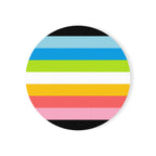 Queer Pride Cork Back Coaster Set - Fun and Vibrant Drinkware - EqualiTees.Me