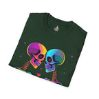 Rainbow Skeleton Love is Deeper Than Skin T-Shirt | Unisex Casual Tee - EqualiTees.Me