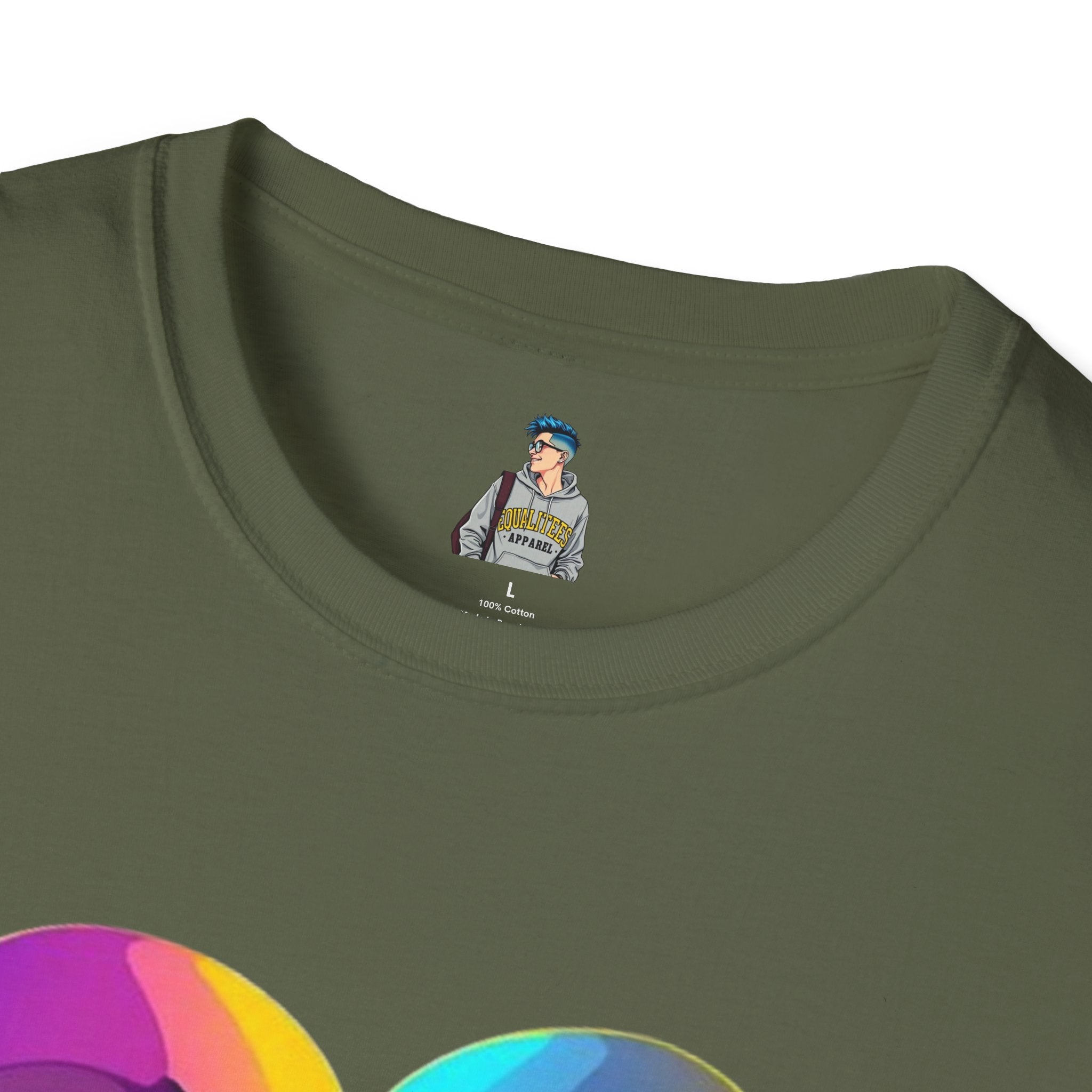 Rainbow Skeleton Love is Deeper Than Skin T-Shirt | Unisex Casual Tee - EqualiTees.Me