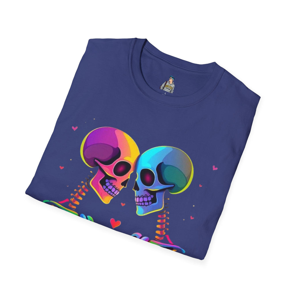 Rainbow Skeleton Love is Deeper Than Skin T-Shirt | Unisex Casual Tee - EqualiTees.Me