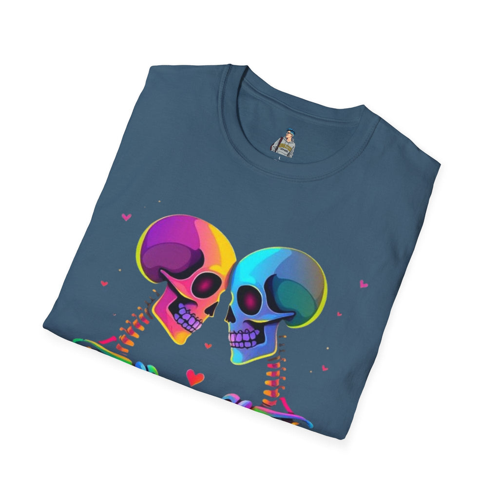 Rainbow Skeleton Love is Deeper Than Skin T-Shirt | Unisex Casual Tee - EqualiTees.Me
