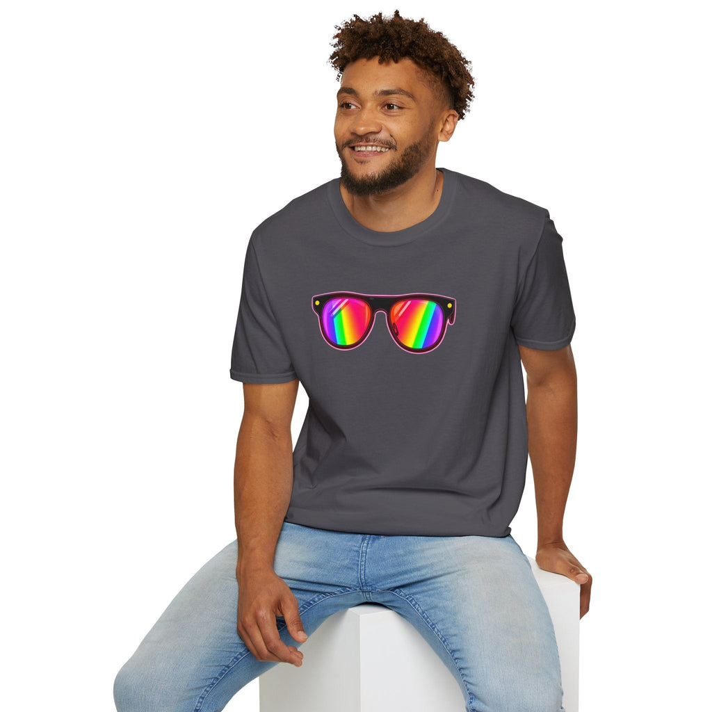 Rainbow Sunglasses Unisex t-shirt - EqualiTees.Me
