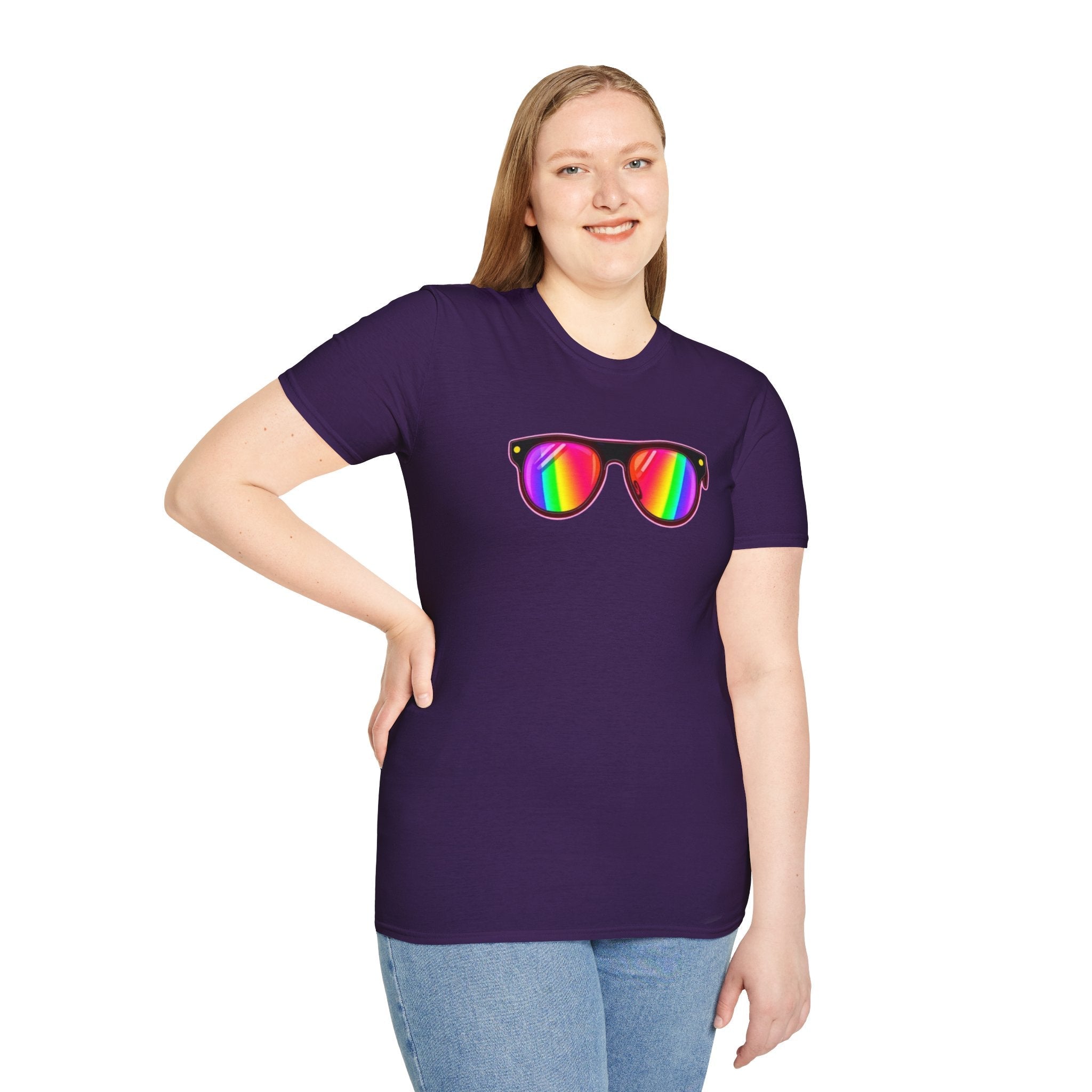 Rainbow Sunglasses Unisex t-shirt - EqualiTees.Me
