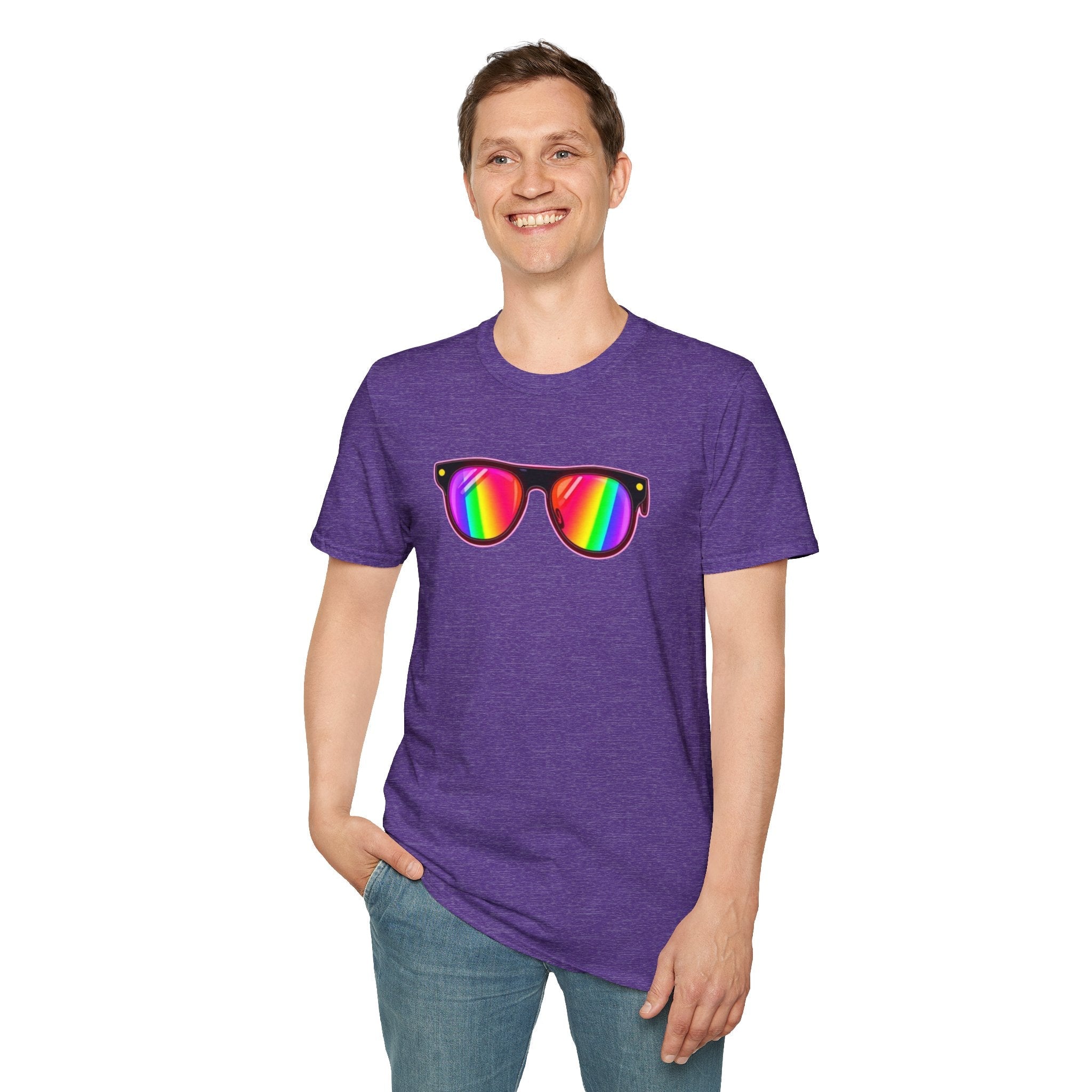 Rainbow Sunglasses Unisex t-shirt - EqualiTees.Me