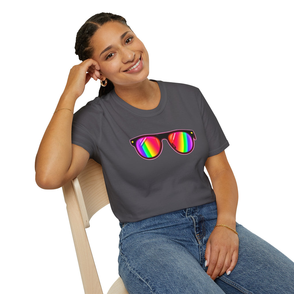 Rainbow Sunglasses Unisex t-shirt - EqualiTees.Me