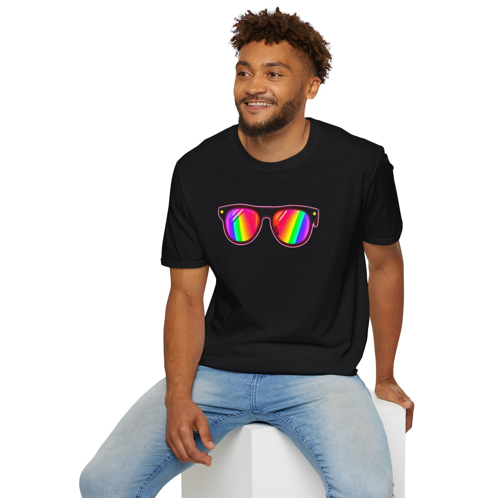 Rainbow Sunglasses Unisex t-shirt - EqualiTees.Me