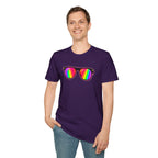 Rainbow Sunglasses Unisex t-shirt - EqualiTees.Me