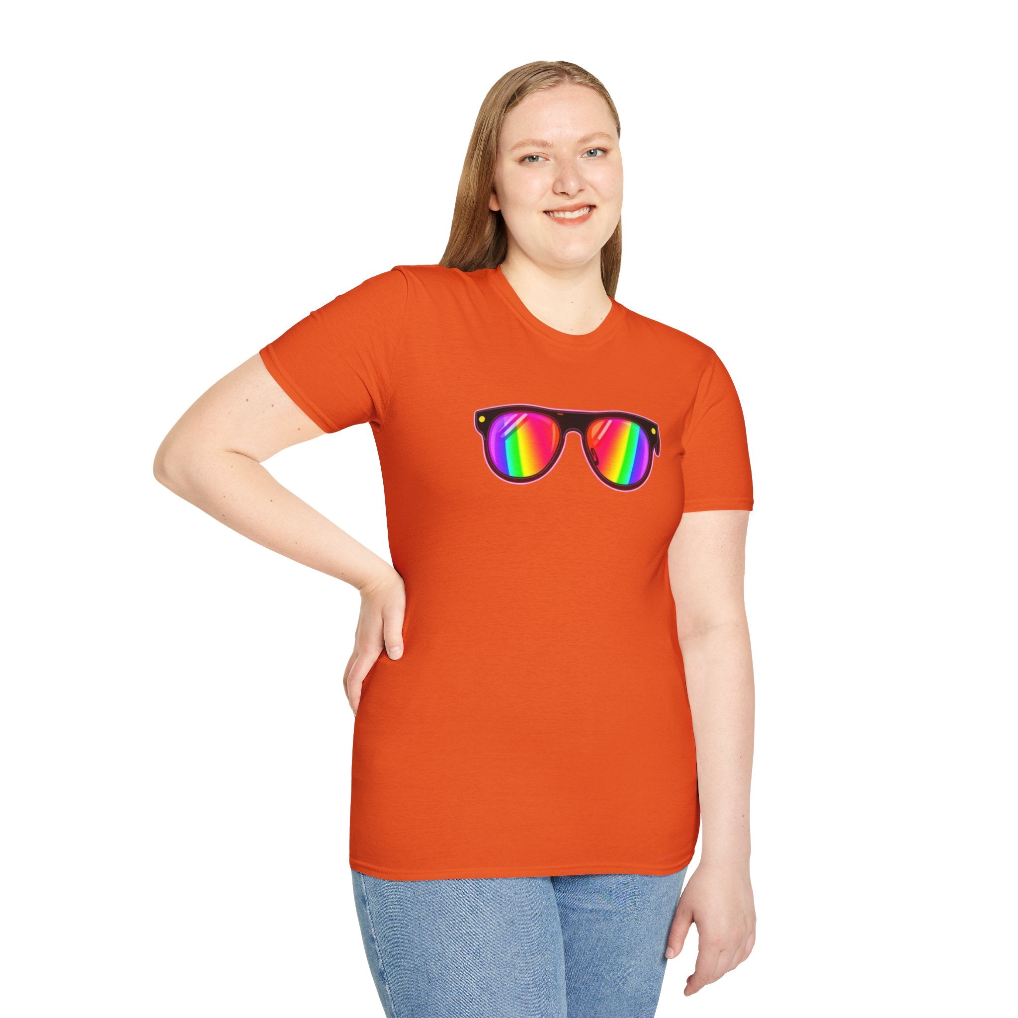 Rainbow Sunglasses Unisex t-shirt - EqualiTees.Me