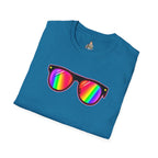 Rainbow Sunglasses Unisex t-shirt - EqualiTees.Me