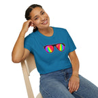 Rainbow Sunglasses Unisex t-shirt - EqualiTees.Me