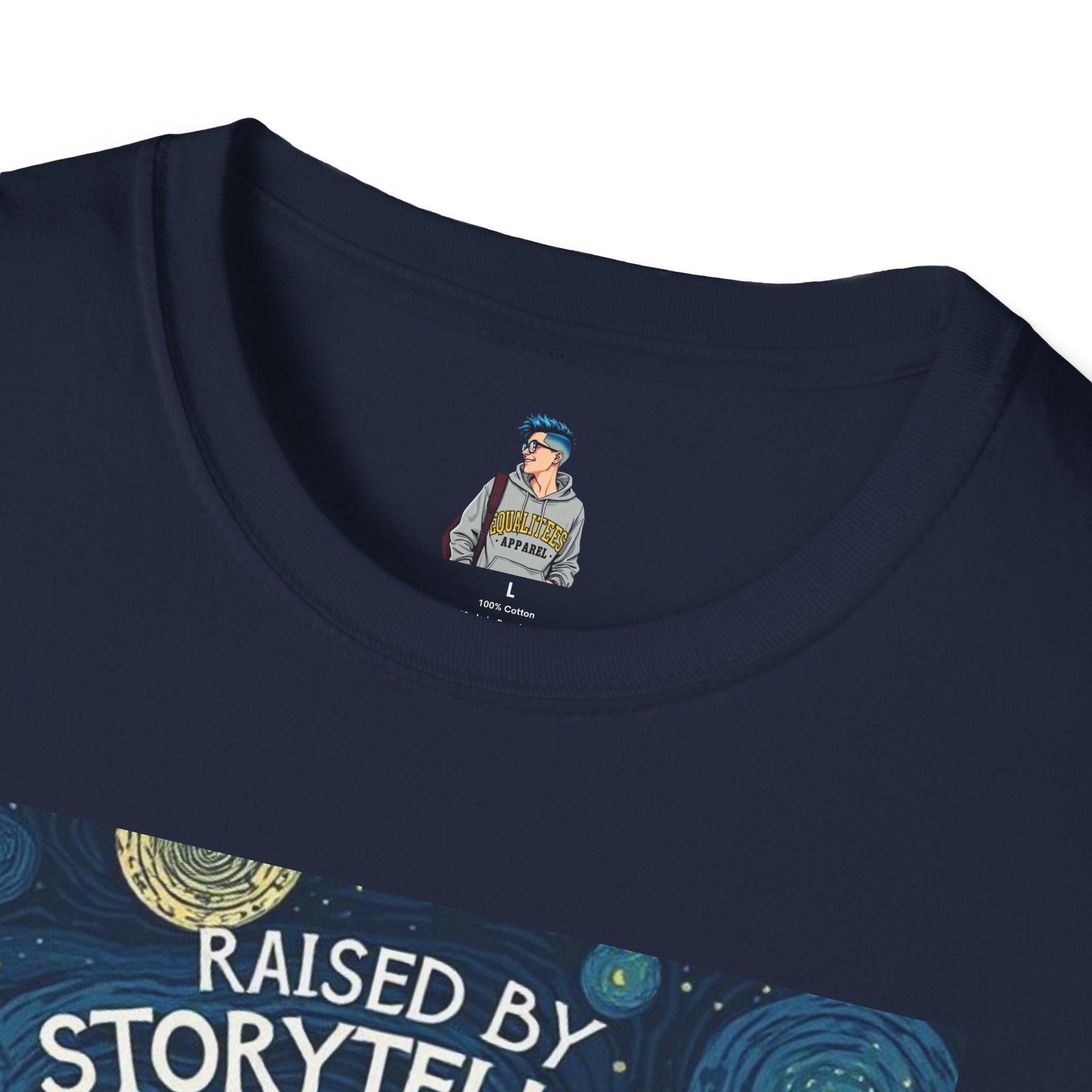 Raised by Storytellers T-Shirt - EqualiTees.Me