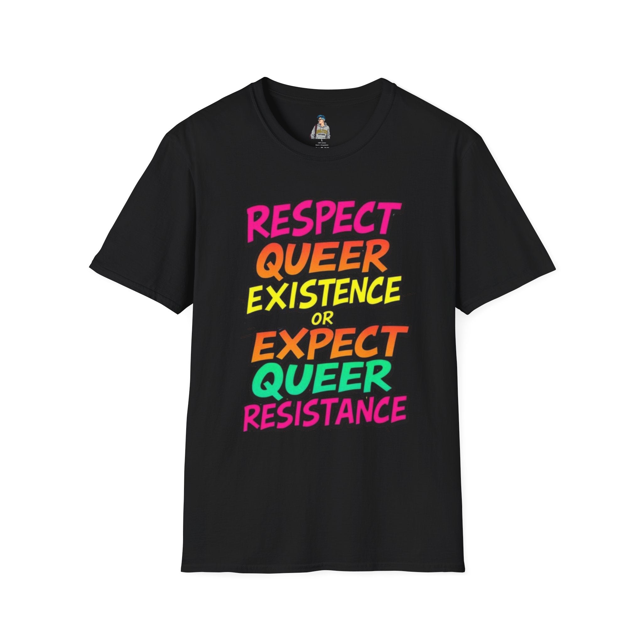 Respect Queer Existence or Expect Queer Resistance T-Shirt - EqualiTees.Me