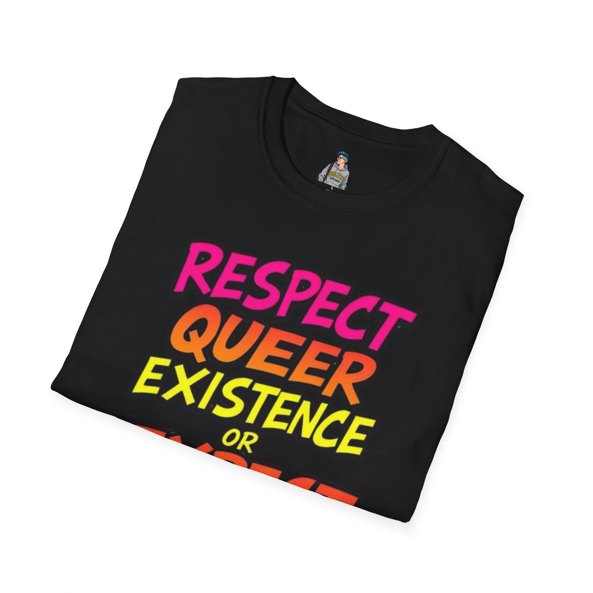 Respect Queer Existence or Expect Queer Resistance T-Shirt - EqualiTees.Me