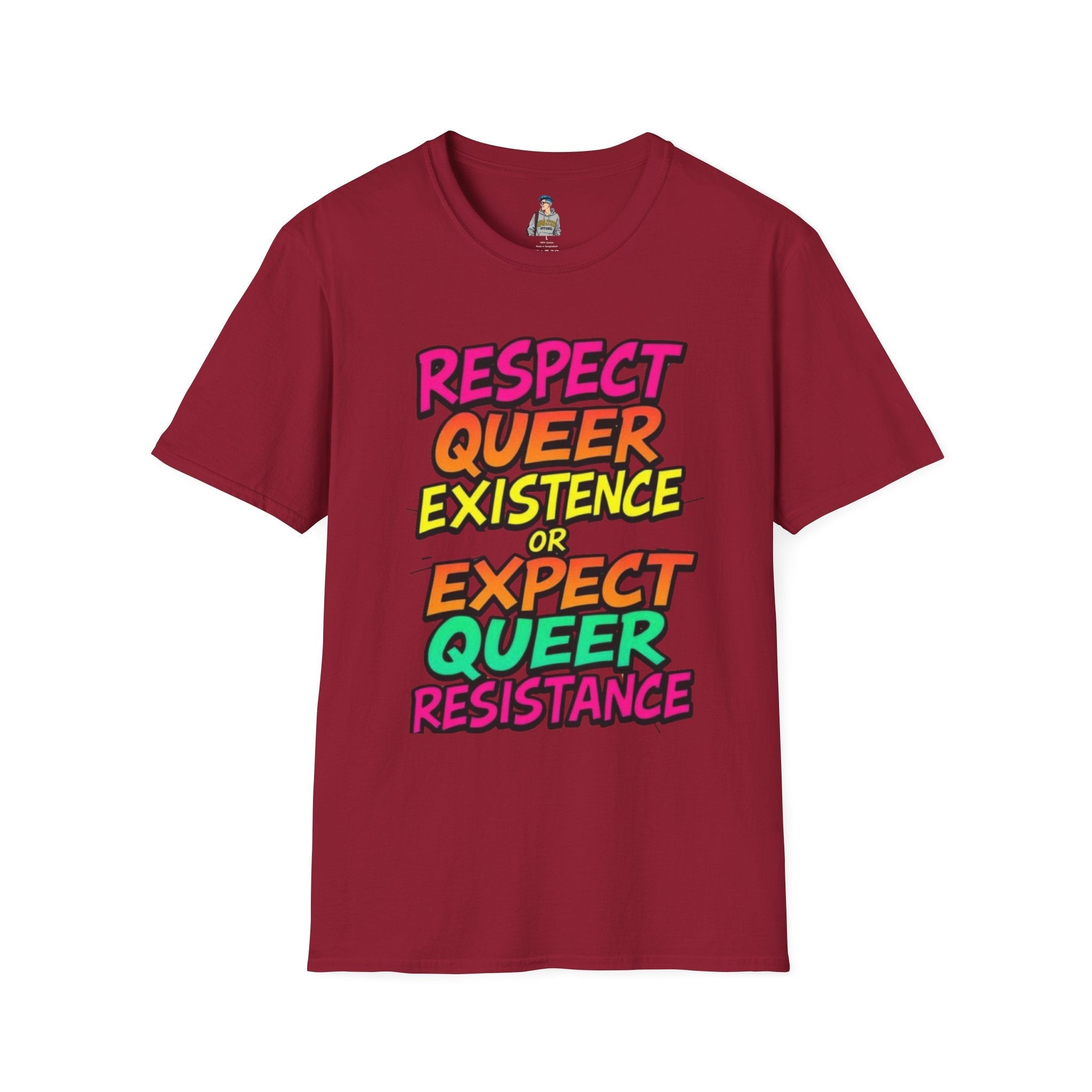 Respect Queer Existence or Expect Queer Resistance T-Shirt - EqualiTees.Me