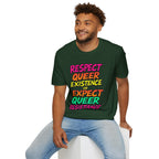 Respect Queer Existence or Expect Queer Resistance T-Shirt - EqualiTees.Me