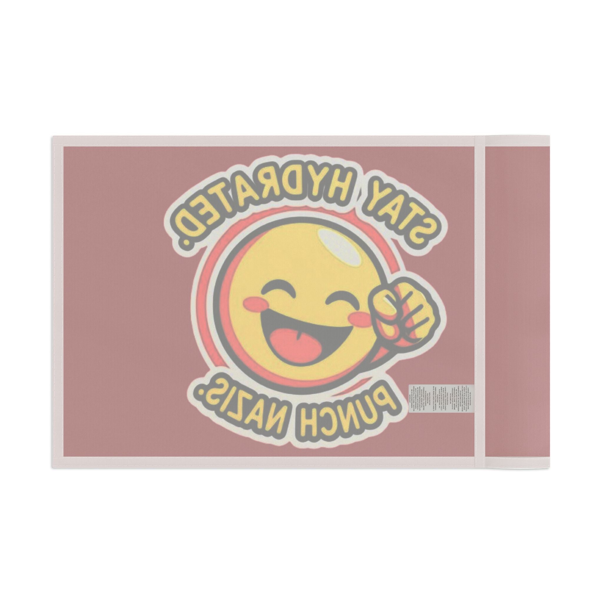 Stay Hydrated, Punch Nazis Emoji - Protest Flag - EqualiTees.Me