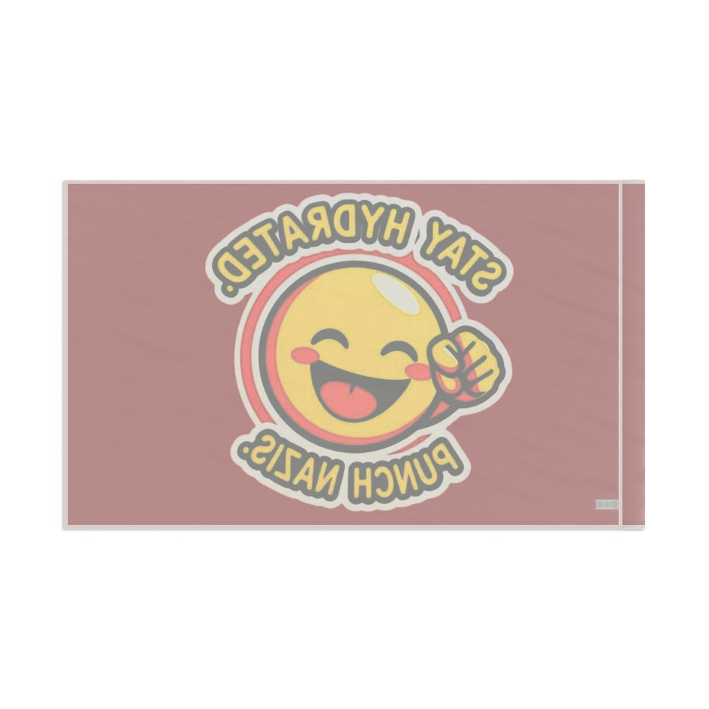 Stay Hydrated, Punch Nazis Emoji - Protest Flag - EqualiTees.Me