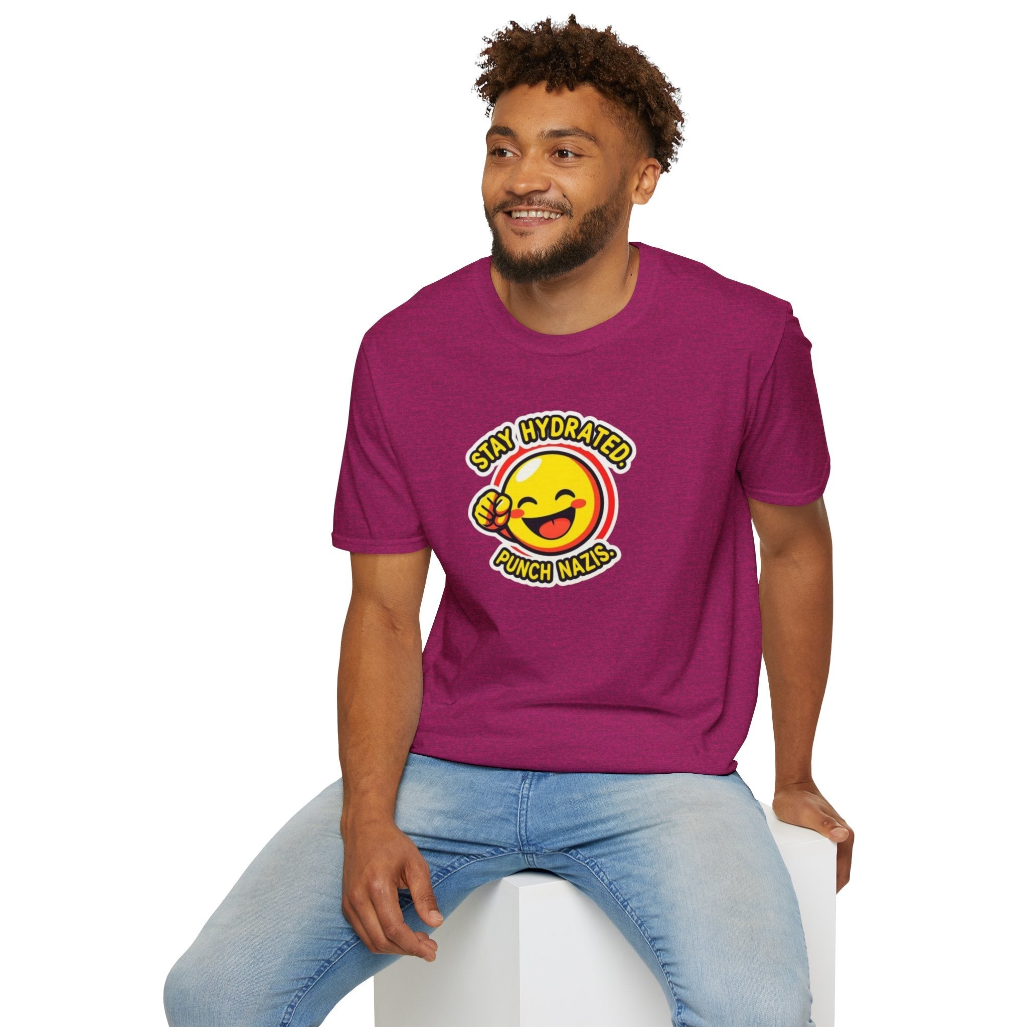 Stay Hydrated, Punch Nazis Funny Emoji T-Shirt - EqualiTees.Me