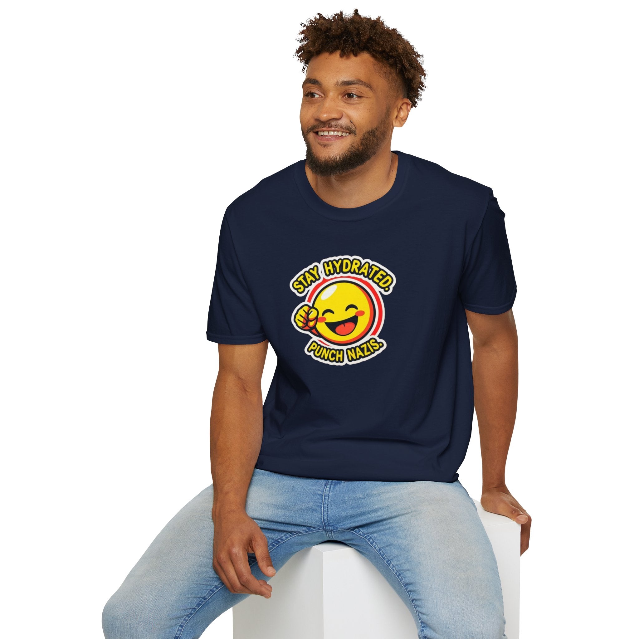 Stay Hydrated, Punch Nazis Funny Emoji T-Shirt - EqualiTees.Me