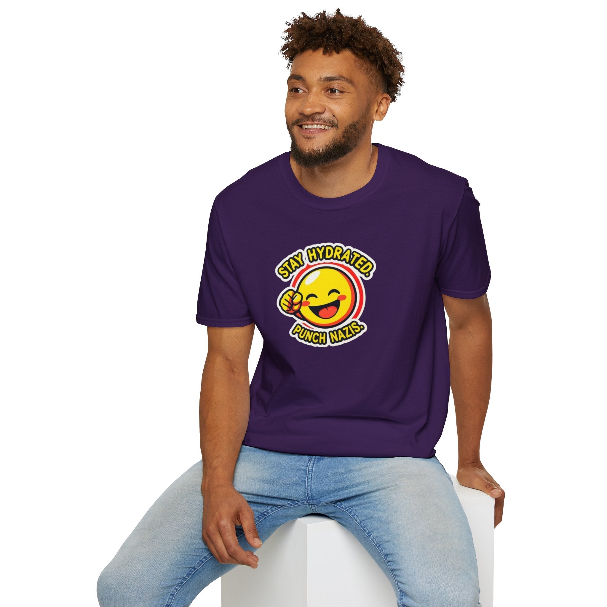 Stay Hydrated, Punch Nazis Funny Emoji T-Shirt - EqualiTees.Me