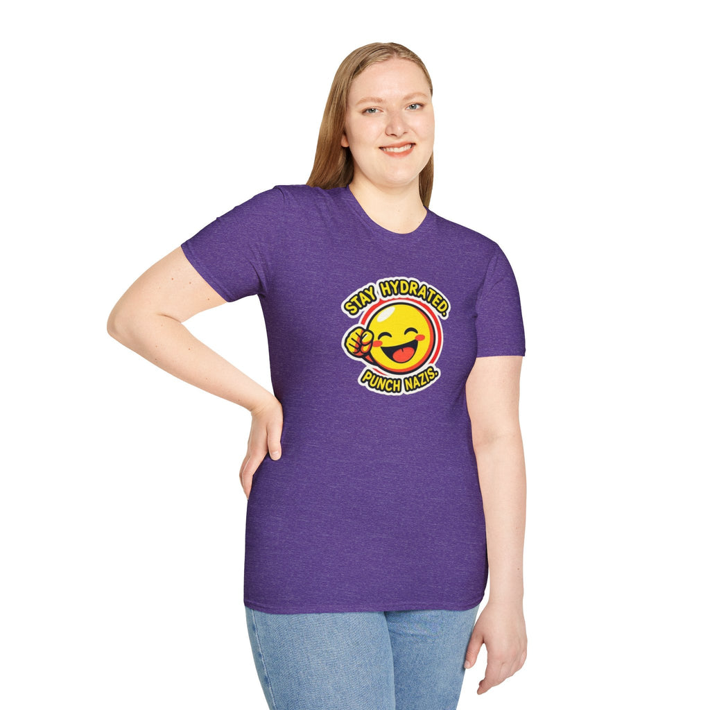 Stay Hydrated, Punch Nazis Funny Emoji T-Shirt - EqualiTees.Me