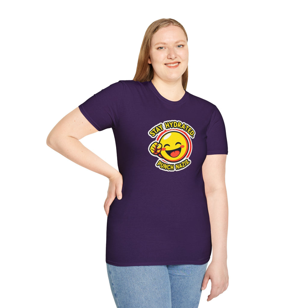 Stay Hydrated, Punch Nazis Funny Emoji T-Shirt - EqualiTees.Me