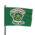 Stay Hydrated, Punch Nazis! - Protest Flag - EqualiTees.Me