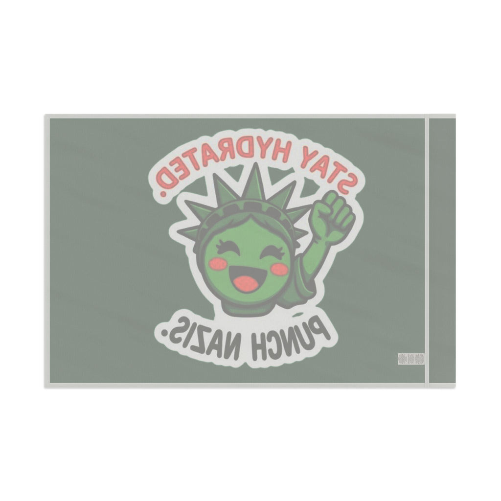 Stay Hydrated, Punch Nazis! - Protest Flag - EqualiTees.Me