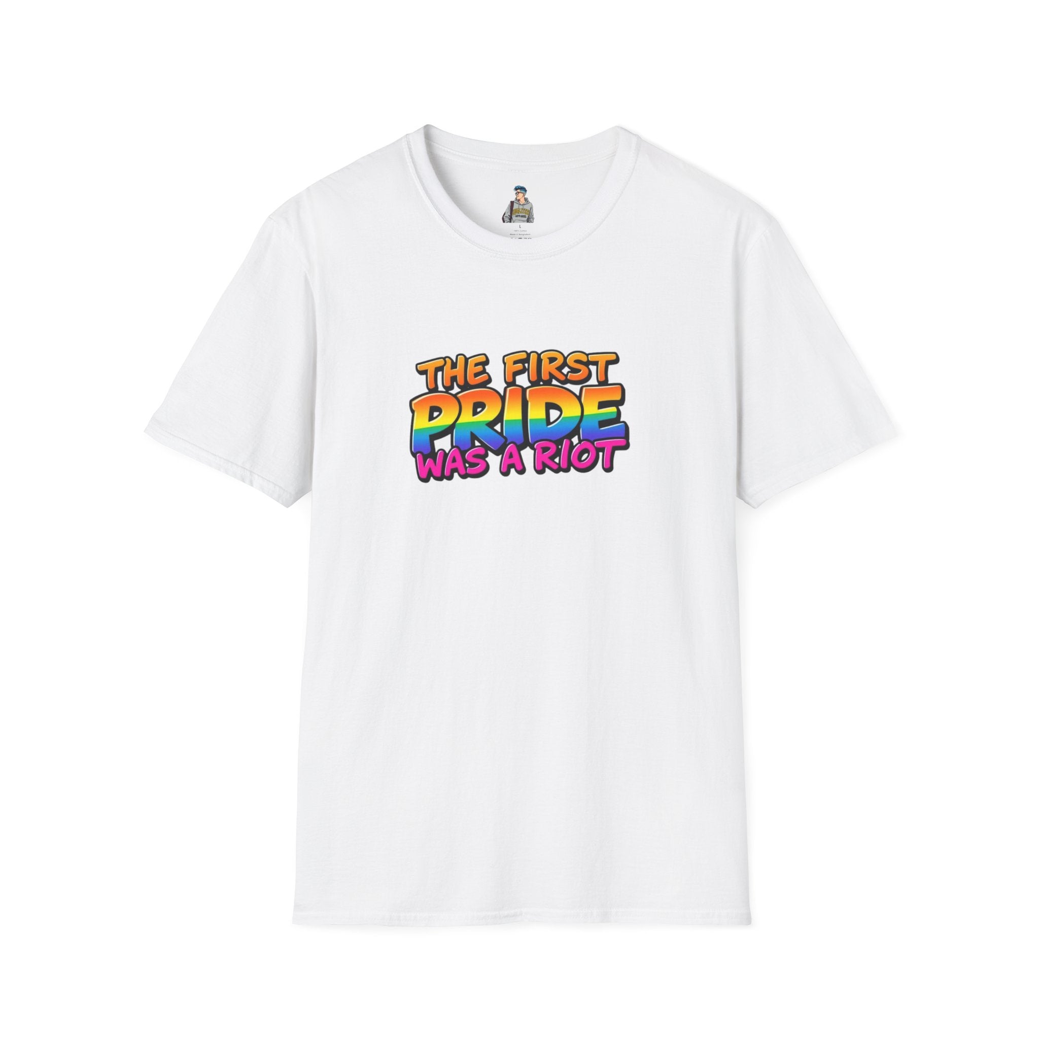 The First Pride Was A Riot Unisex softstyleTee - EqualiTees.Me