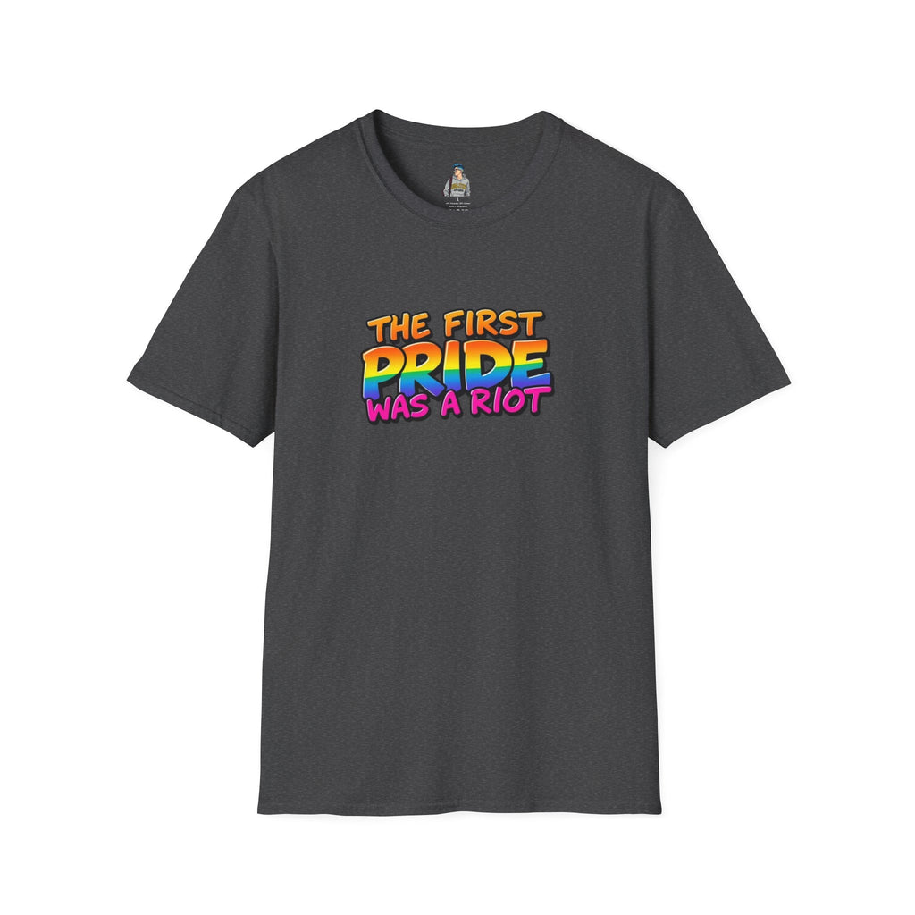 The First Pride Was A Riot Unisex softstyleTee - EqualiTees.Me