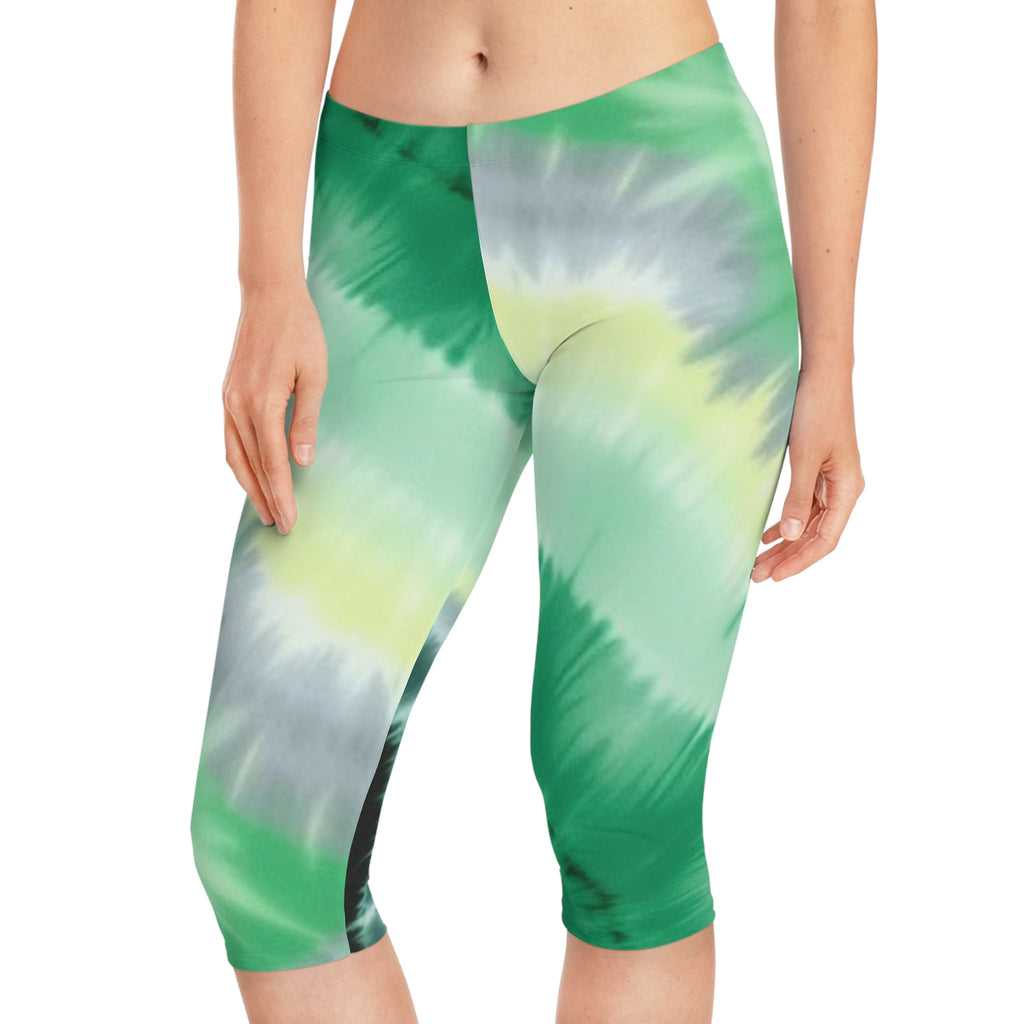 Tie - Dye Capri Leggings for Women - Comfortable and Stylish Activewear - EqualiTees.Me