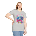 Trans Awareness Unisex T-Shirt, LGBTQ+ Pride Shirt, Gift for Allies, Feminist Apparel, Support Trans Rights - EqualiTees.Me