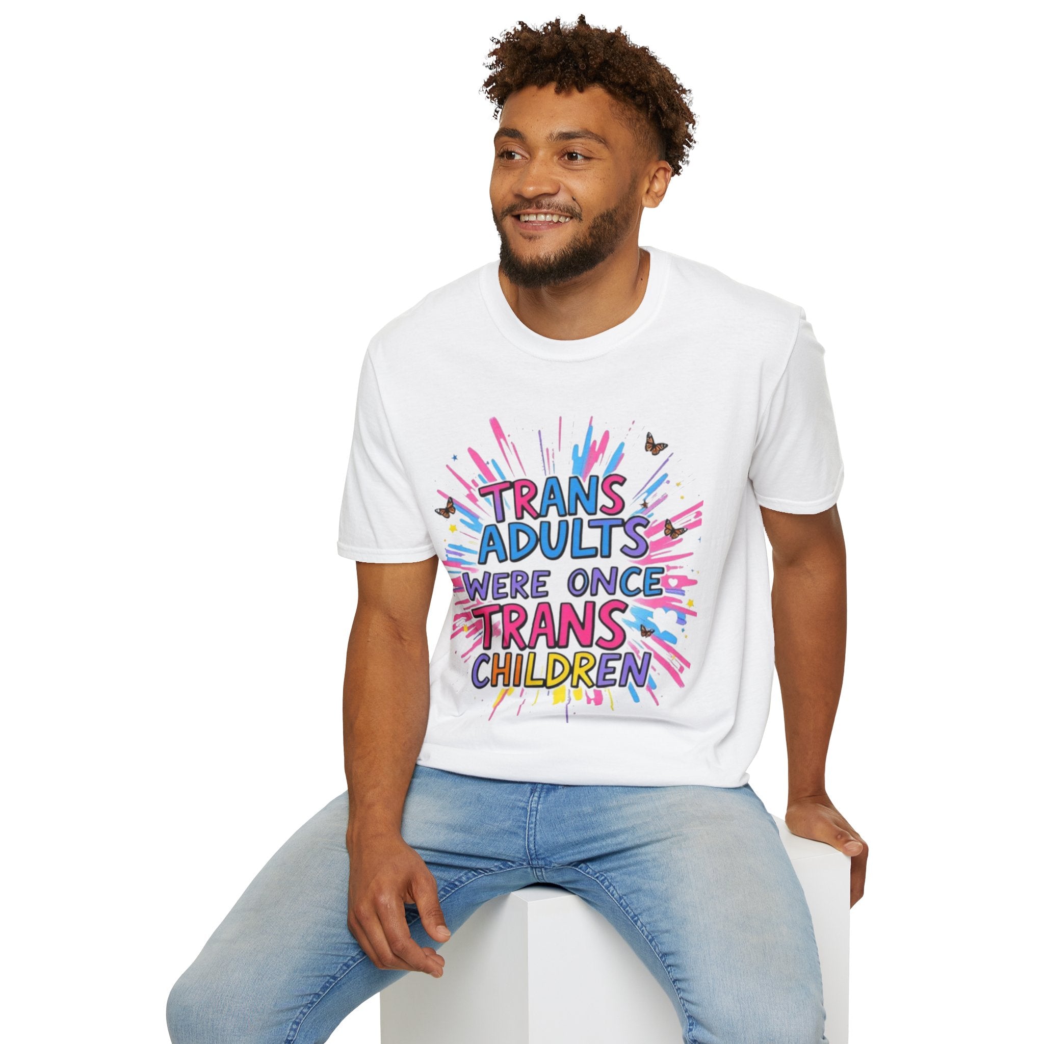 Trans Awareness Unisex T-Shirt, LGBTQ+ Pride Shirt, Gift for Allies, Feminist Apparel, Support Trans Rights - EqualiTees.Me