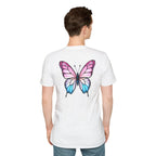 Trans Caterpillar to Butterfly Transformation T-Shirt, Unisex Graphic T-Shirt - EqualiTees.Me