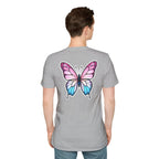 Trans Caterpillar to Butterfly Transformation T-Shirt, Unisex Graphic T-Shirt - EqualiTees.Me