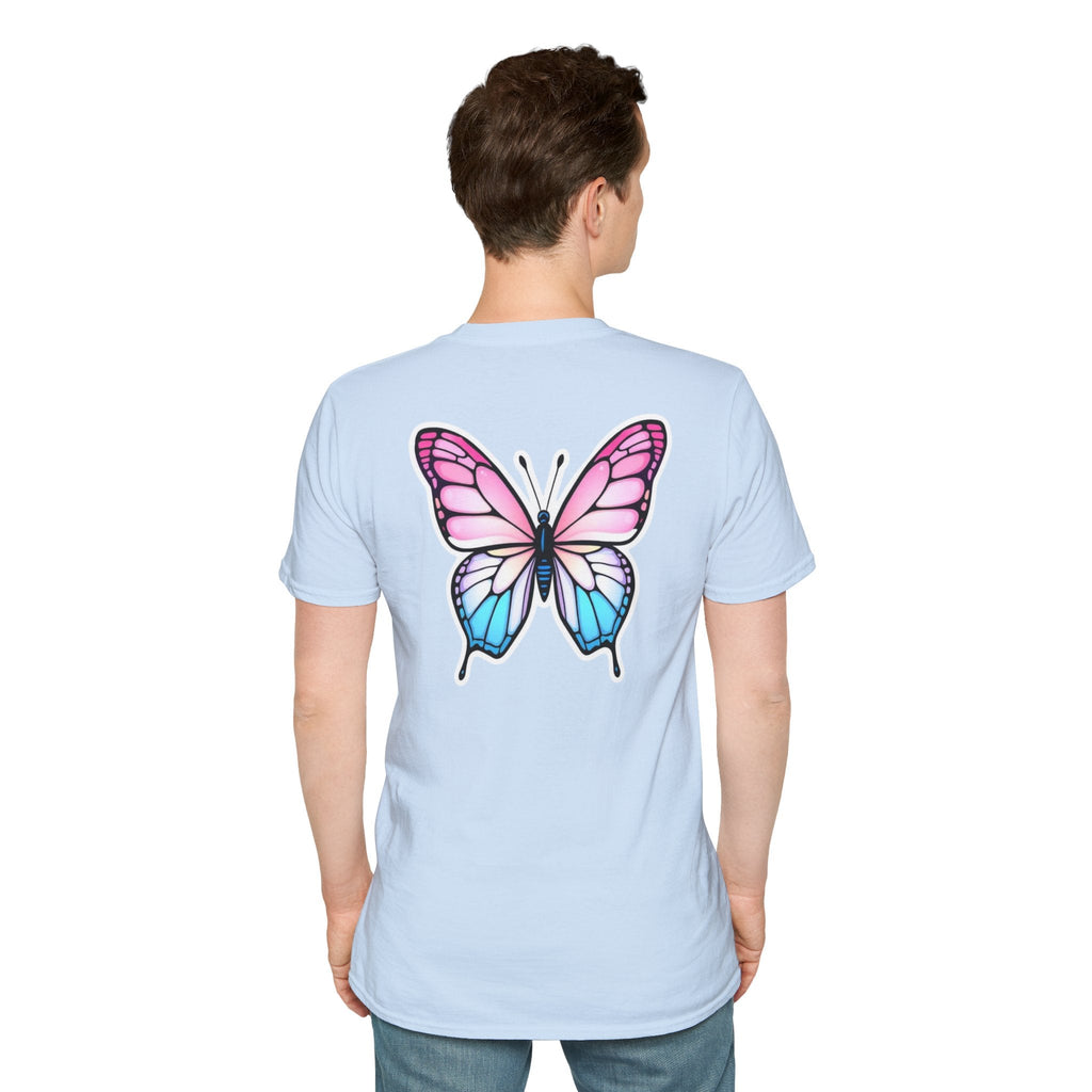 Trans Caterpillar to Butterfly Transformation T-Shirt, Unisex Graphic T-Shirt - EqualiTees.Me