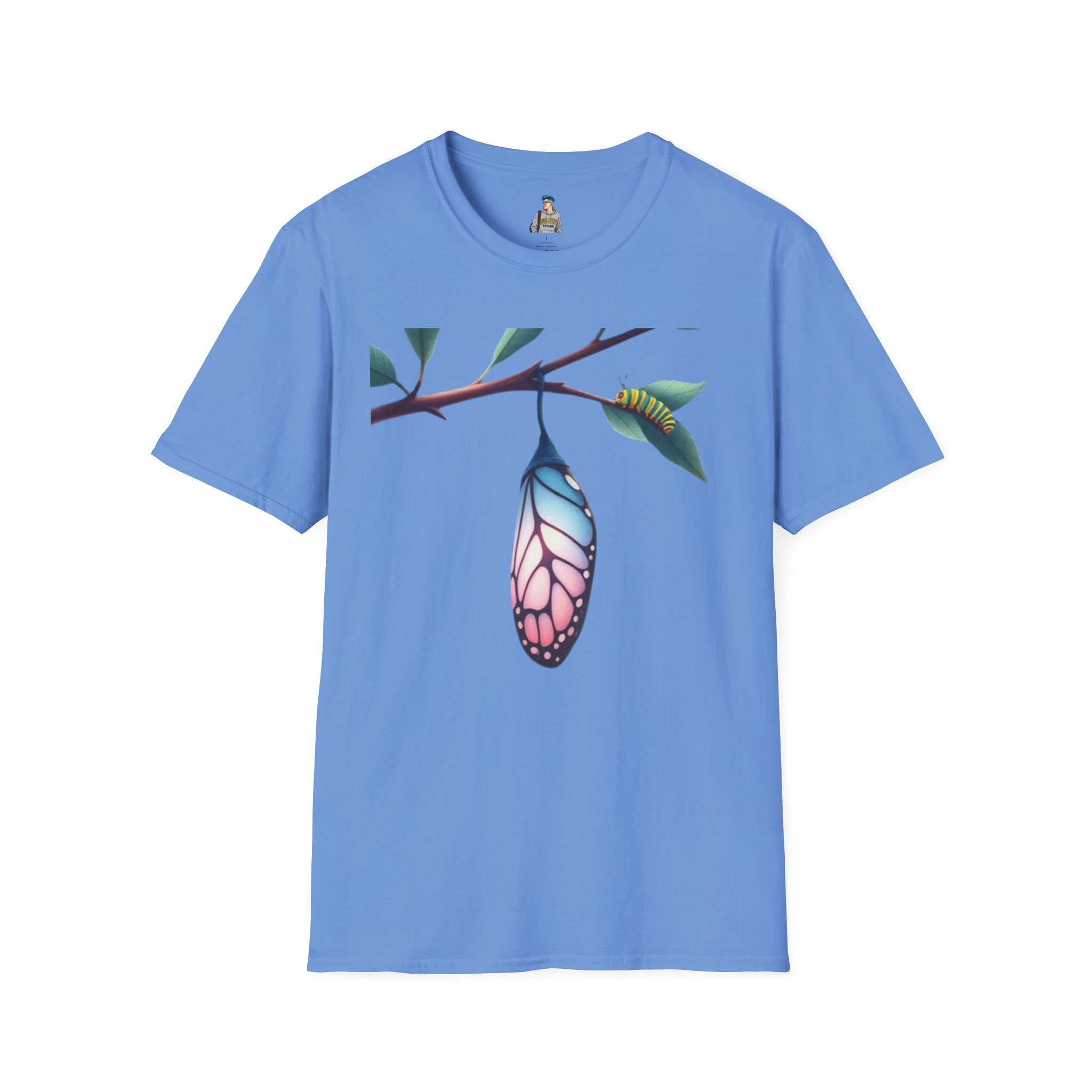 Trans Caterpillar to Butterfly Transformation T-Shirt, Unisex Graphic T-Shirt - EqualiTees.Me